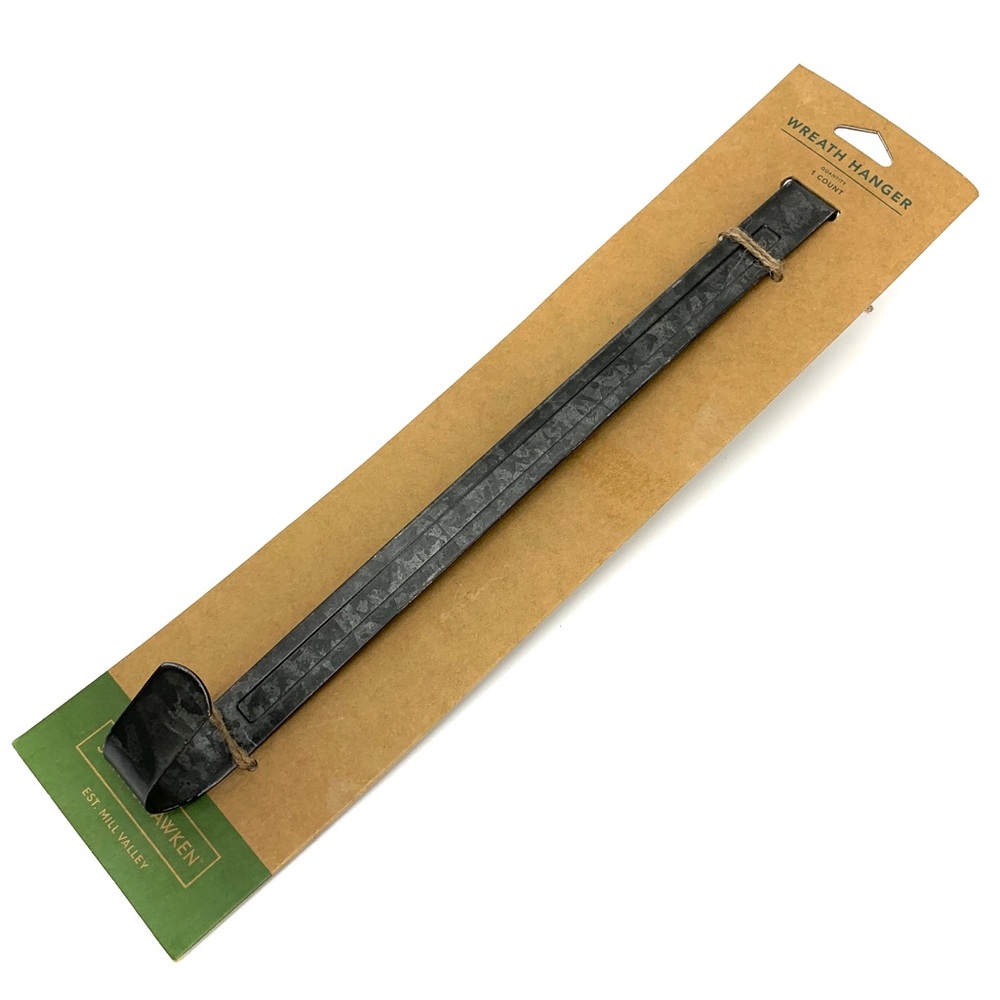 SMITH & HAWKEN NEW Wreath Holder Black Zinc